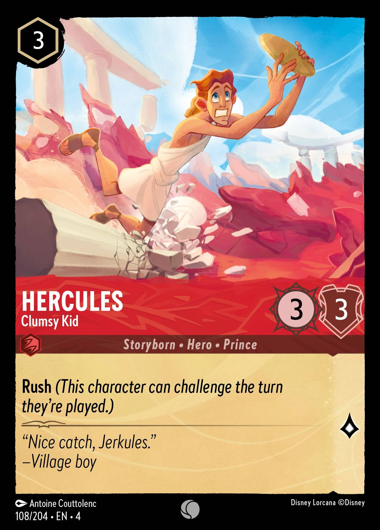 Hercules - Clumsy Kid 108/204 from Ursula's Return