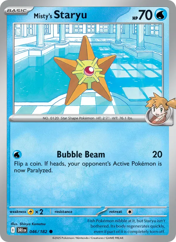 Misty's Staryu 046/182 from Destined Rivals