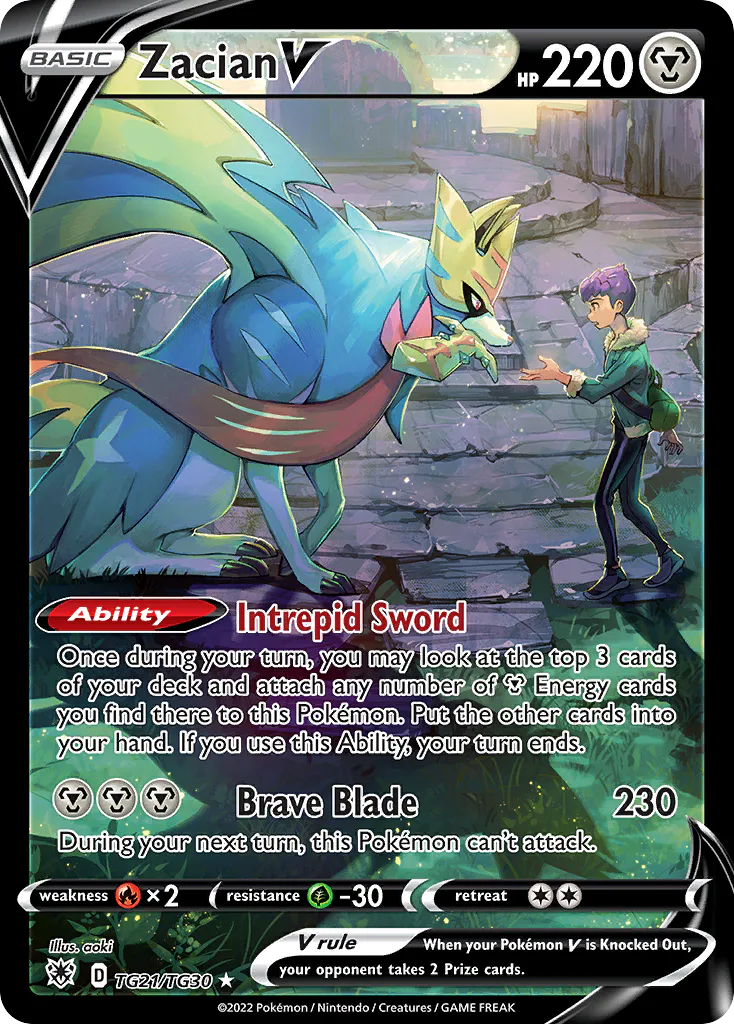 Zacian V TG21/TG30 from Astral Radiance