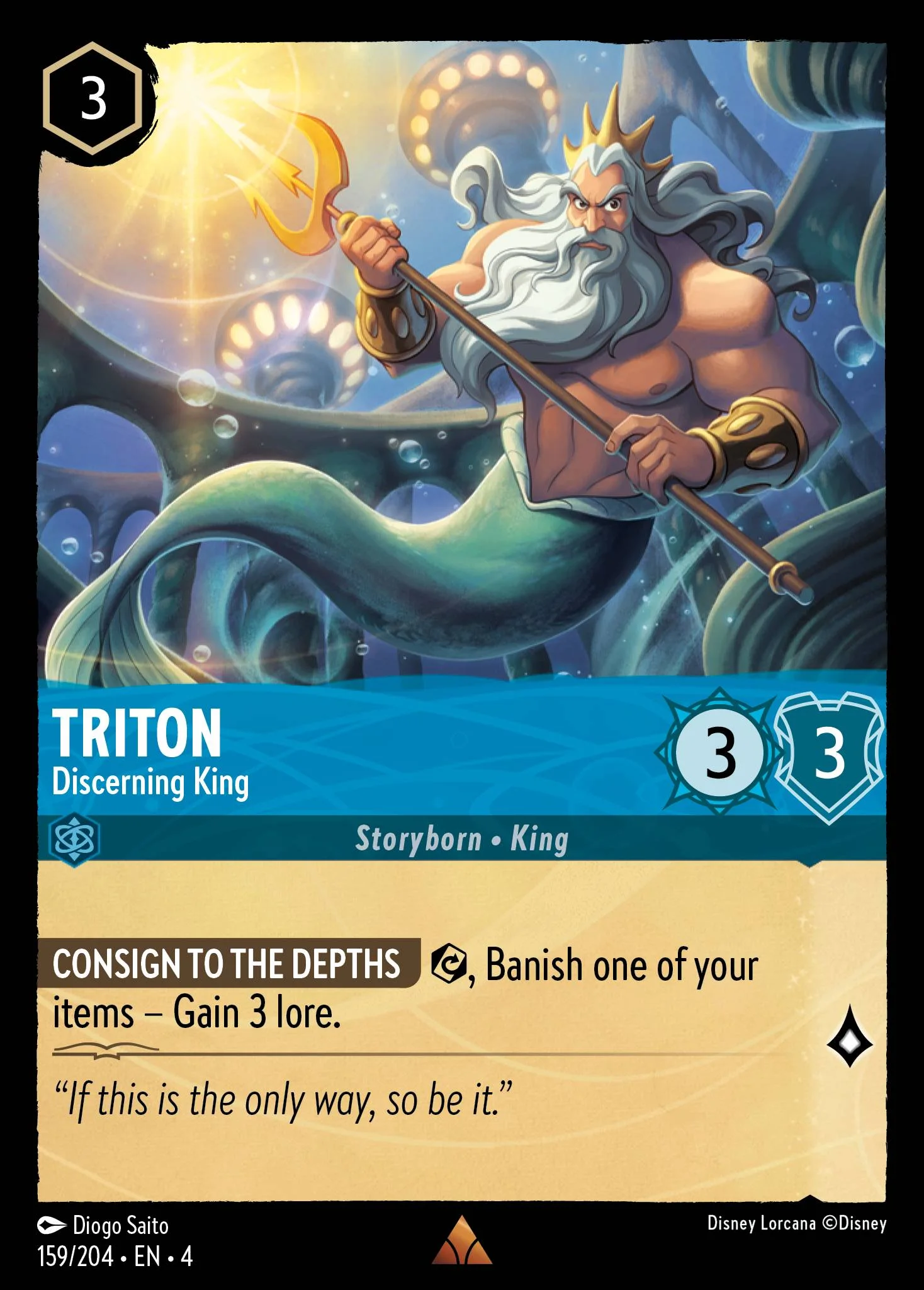 Triton - Discerning King 159/204 from Ursula's Return