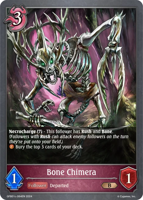 Bone Chimera GFB01c-064EN Shadowverse: Evolve card