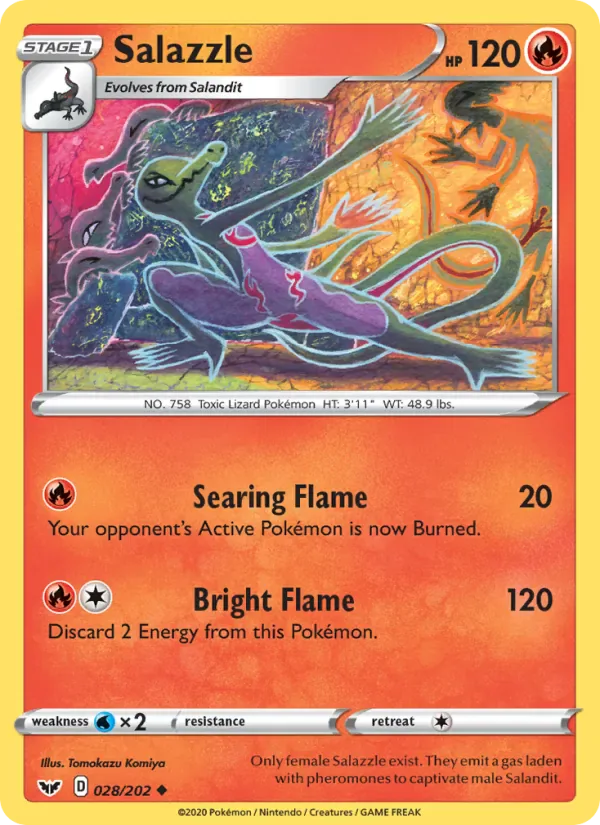 Salazzle 28/202 from Sword & Shield
