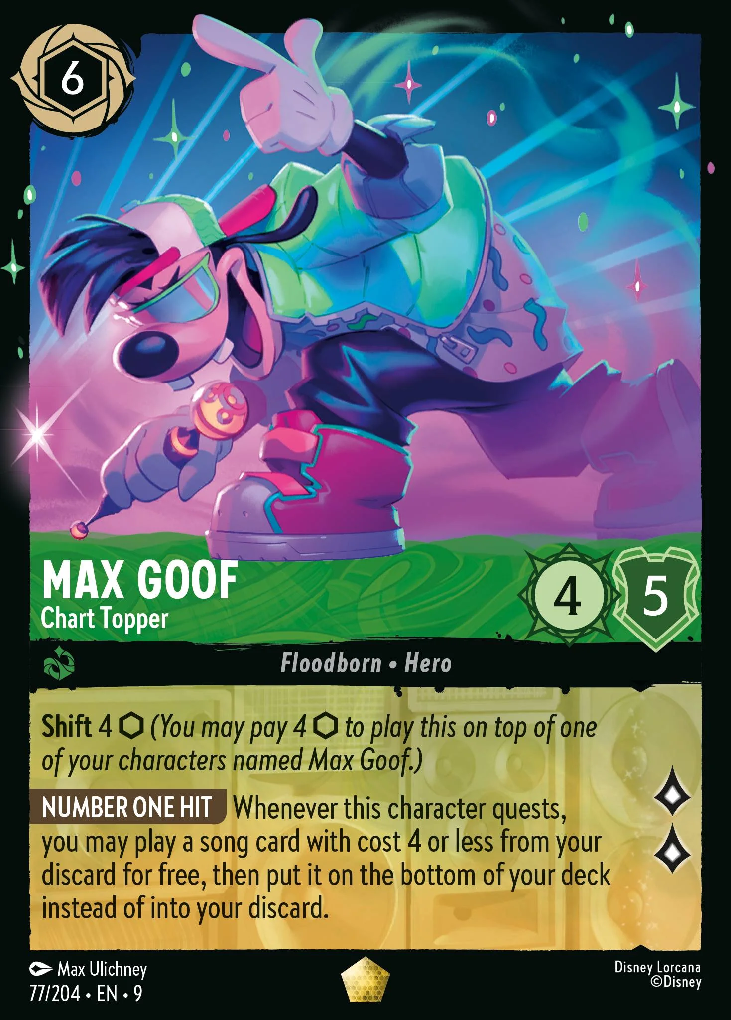 Max Goof - Chart Topper 77/204 from Fabled