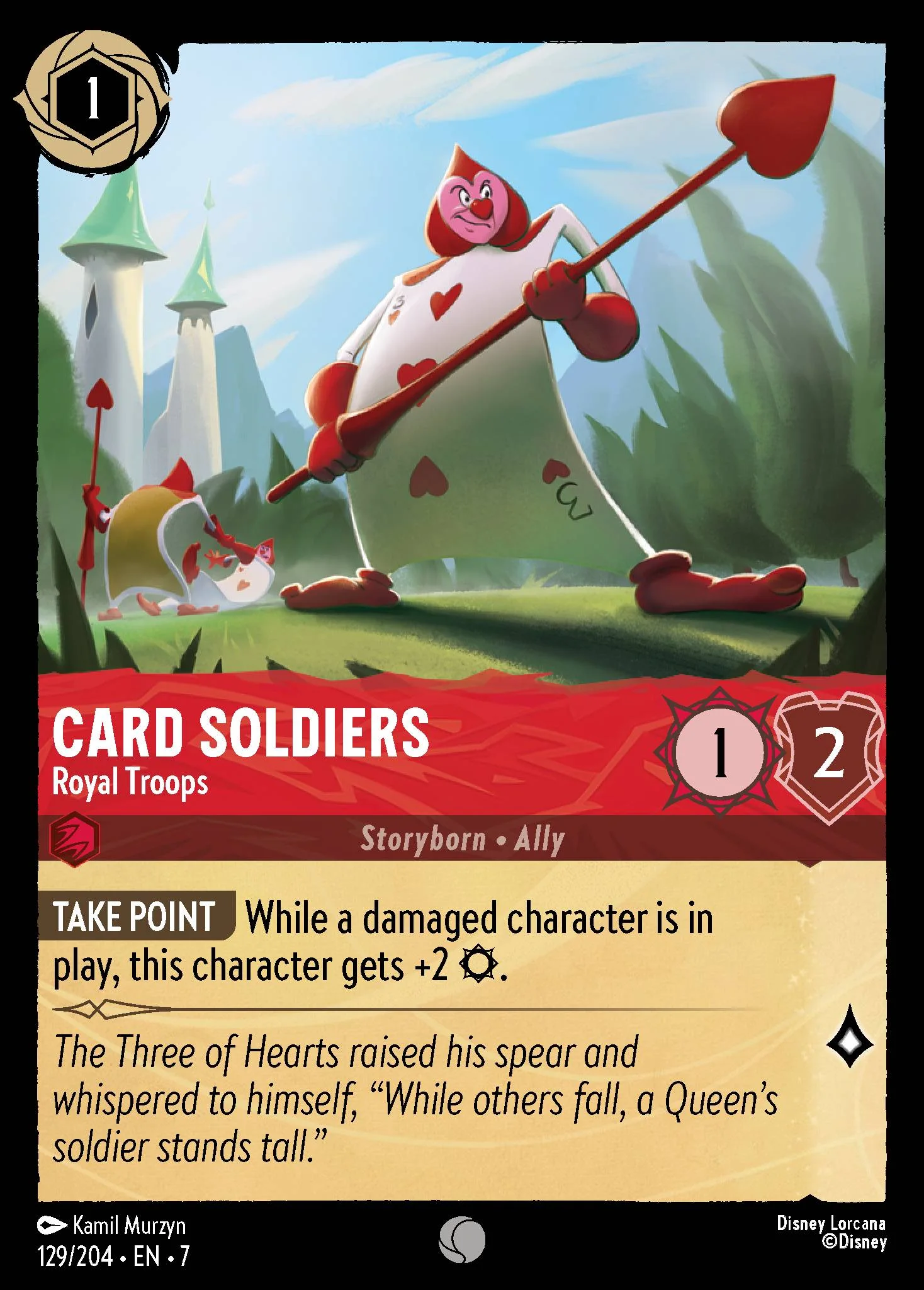 Card Soldiers - Royal Troops 129/204 from Archazia's Island