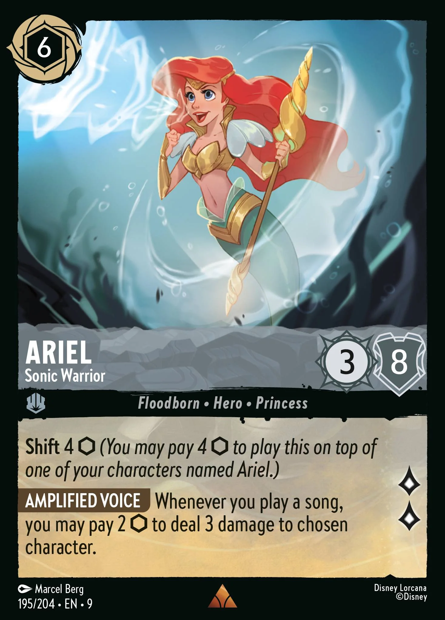 Ariel - Sonic Warrior 195/204 from Fabled
