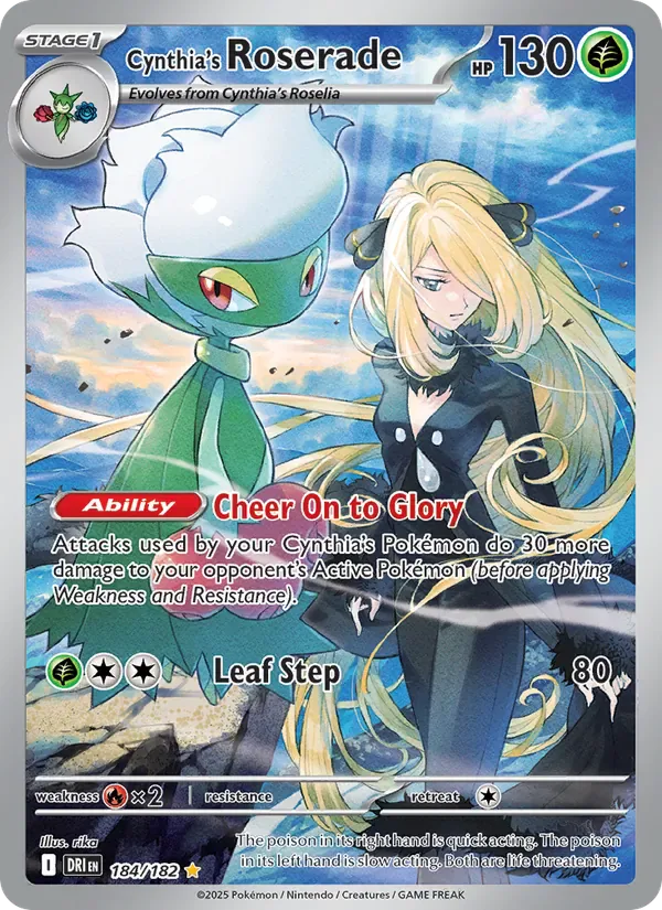 Cynthia's Roserade 184/182 from Destined Rivals