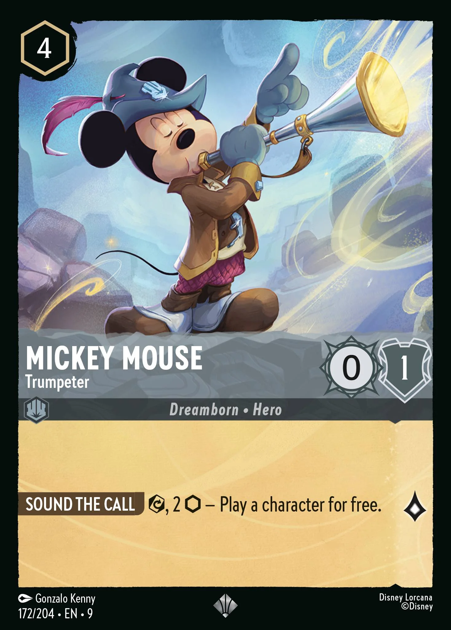 Mickey Mouse - Trumpeter 172/204 from Fabled