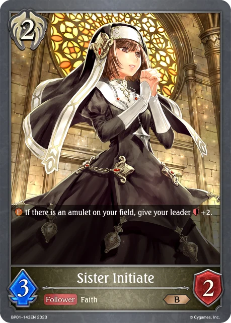 Sister Initiate BP01-143EN Shadowverse: Evolve card