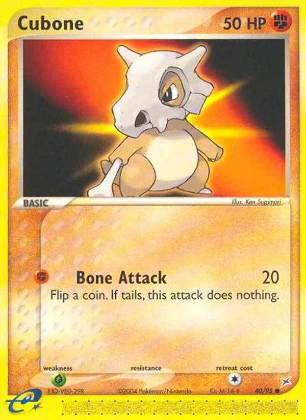 Cubone 40/95 from EX Team Magma vs Team Aqua