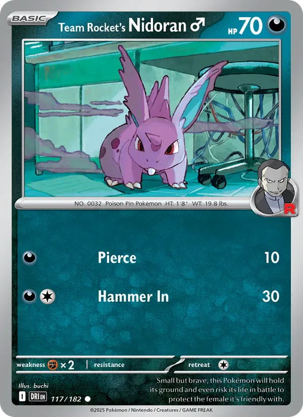 Team Rocket's Nidoran♂ 117/182 from Destined Rivals