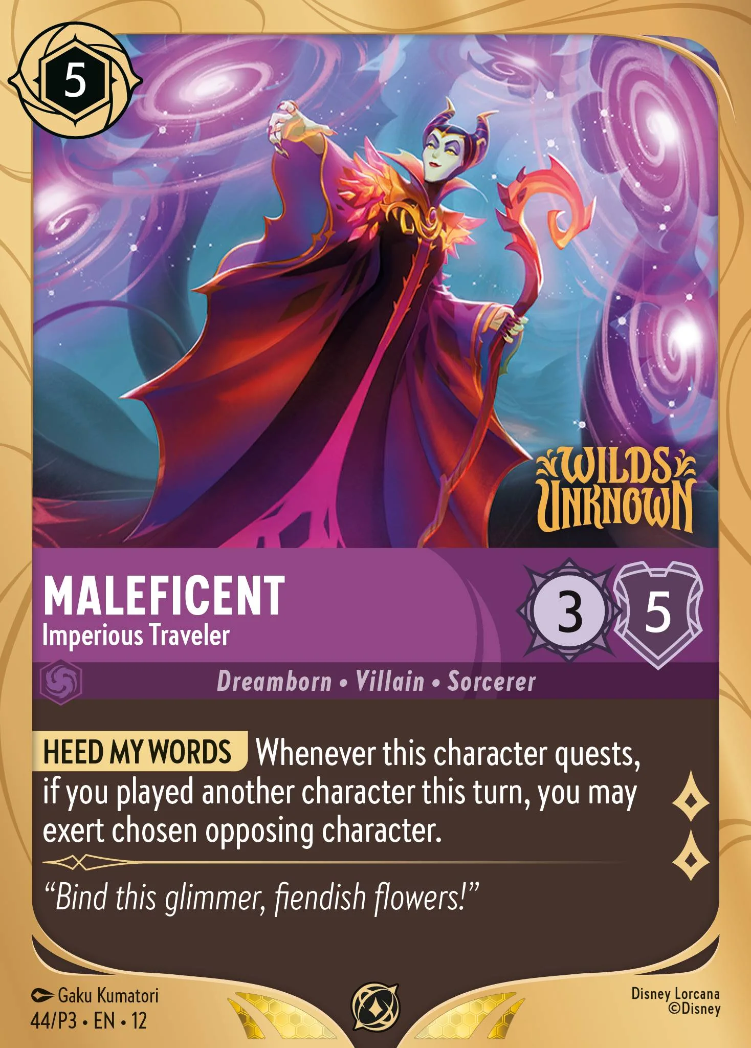 Maleficent - Imperious Traveler 44/P3 from Wilds Unknown