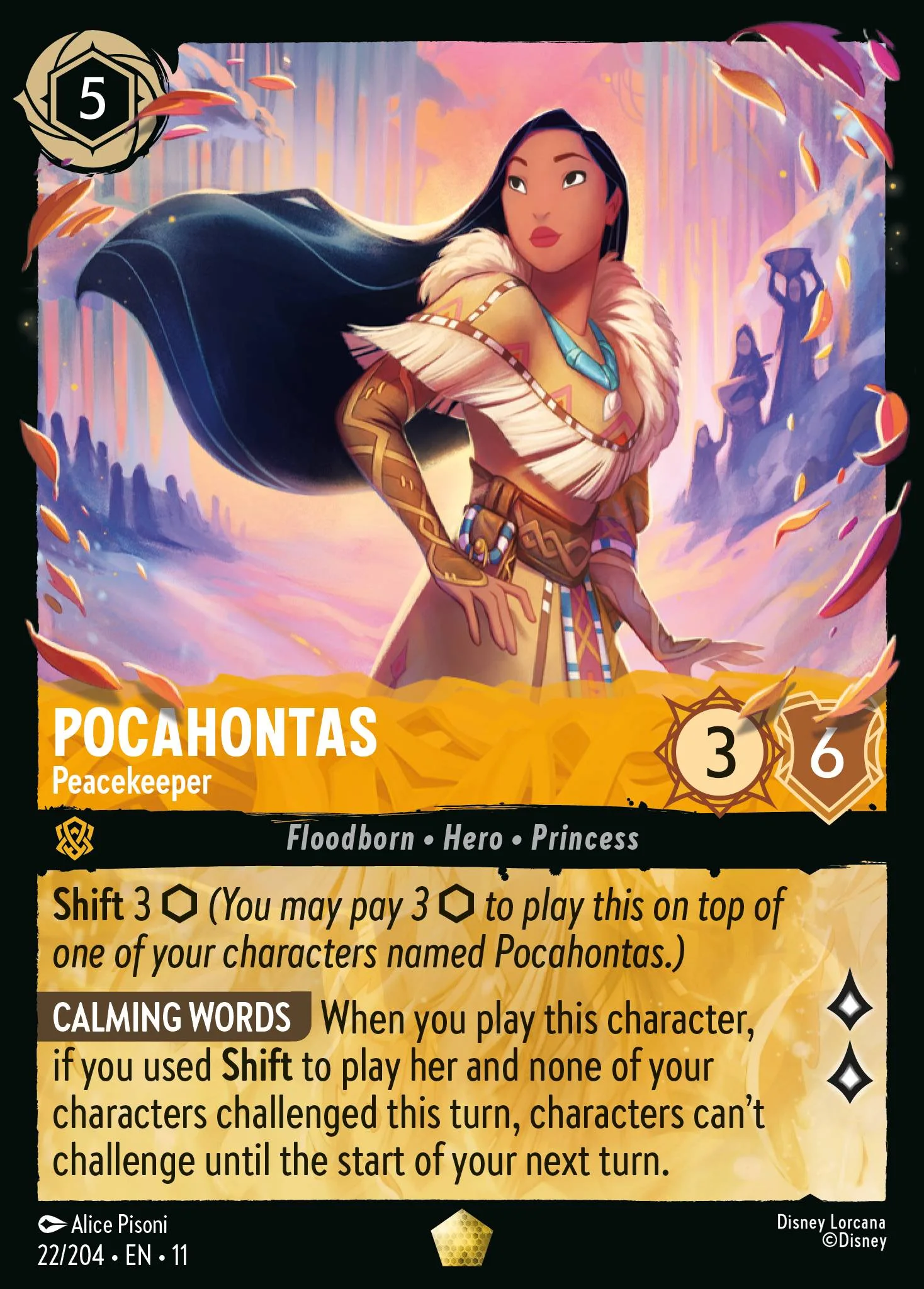 Pocahontas - Peacekeeper 22/204 from Winterspell