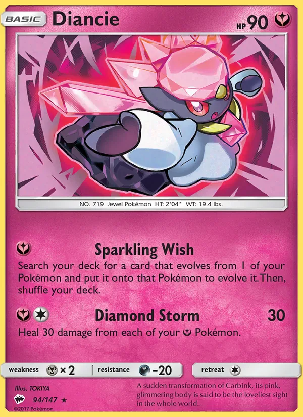 Diancie 94/147 from Burning Shadows