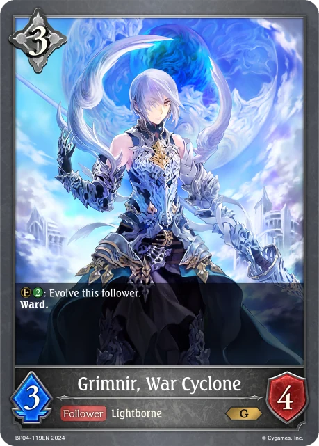 Grimnir, War Cyclone BP04-119EN Shadowverse: Evolve card