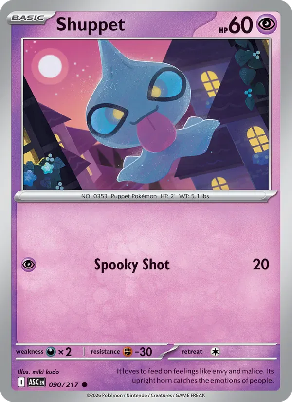 Shuppet 090/217 from Ascended Heroes