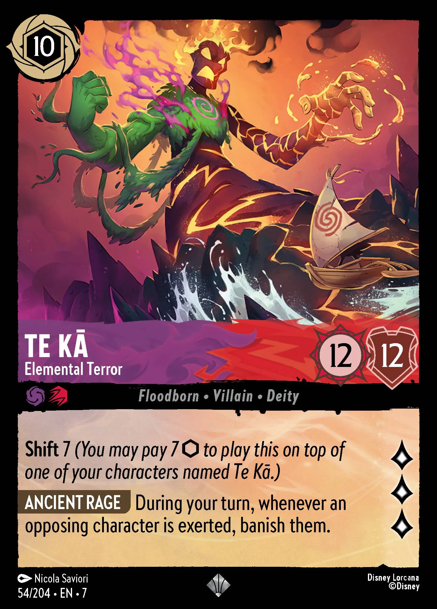 Te Kā - Elemental Terror 54/204 from Archazia's Island
