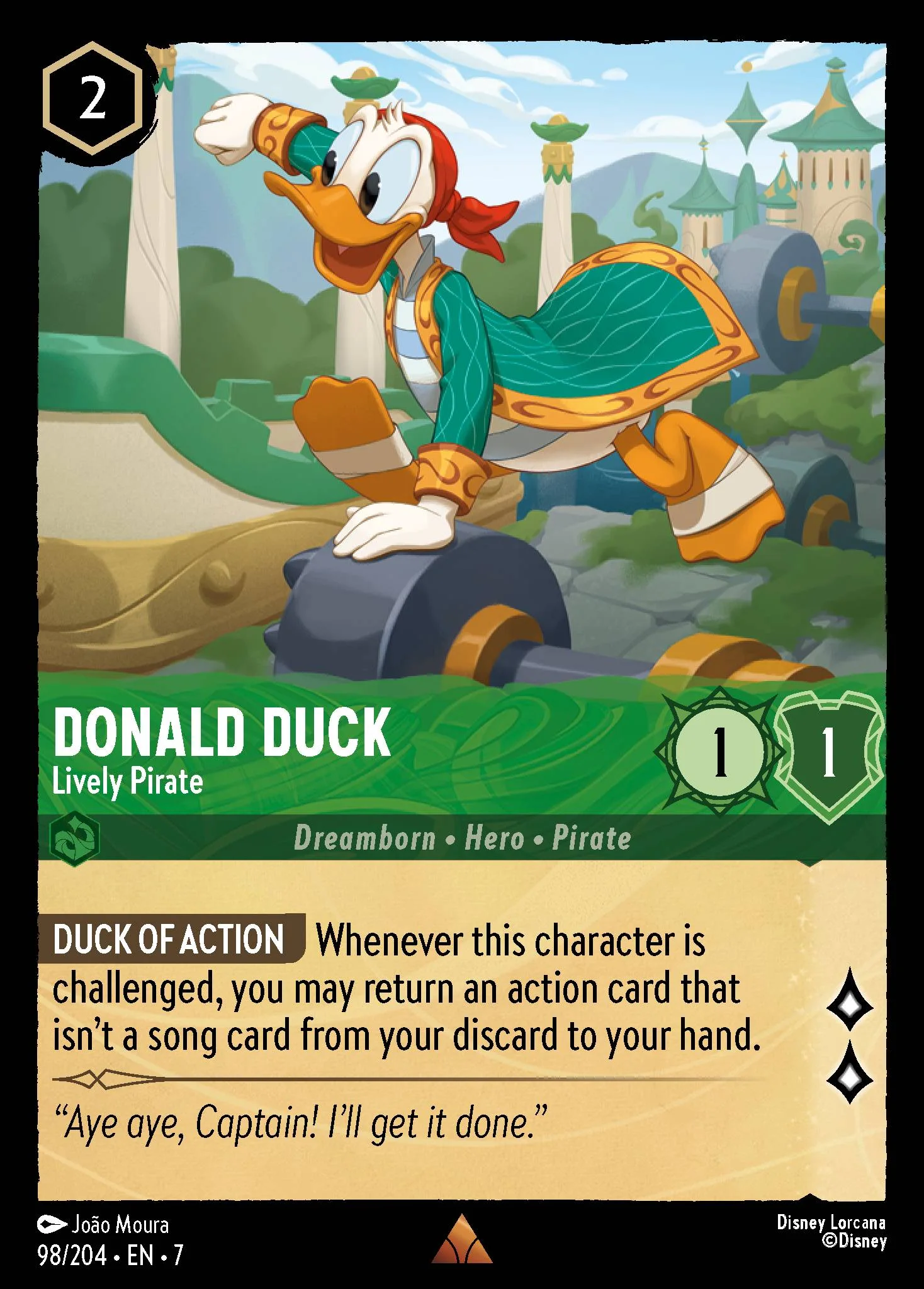 Donald Duck - Lively Pirate 98/204 from Archazia's Island