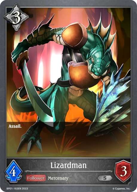 Lizardman BP01-163EN Shadowverse: Evolve card