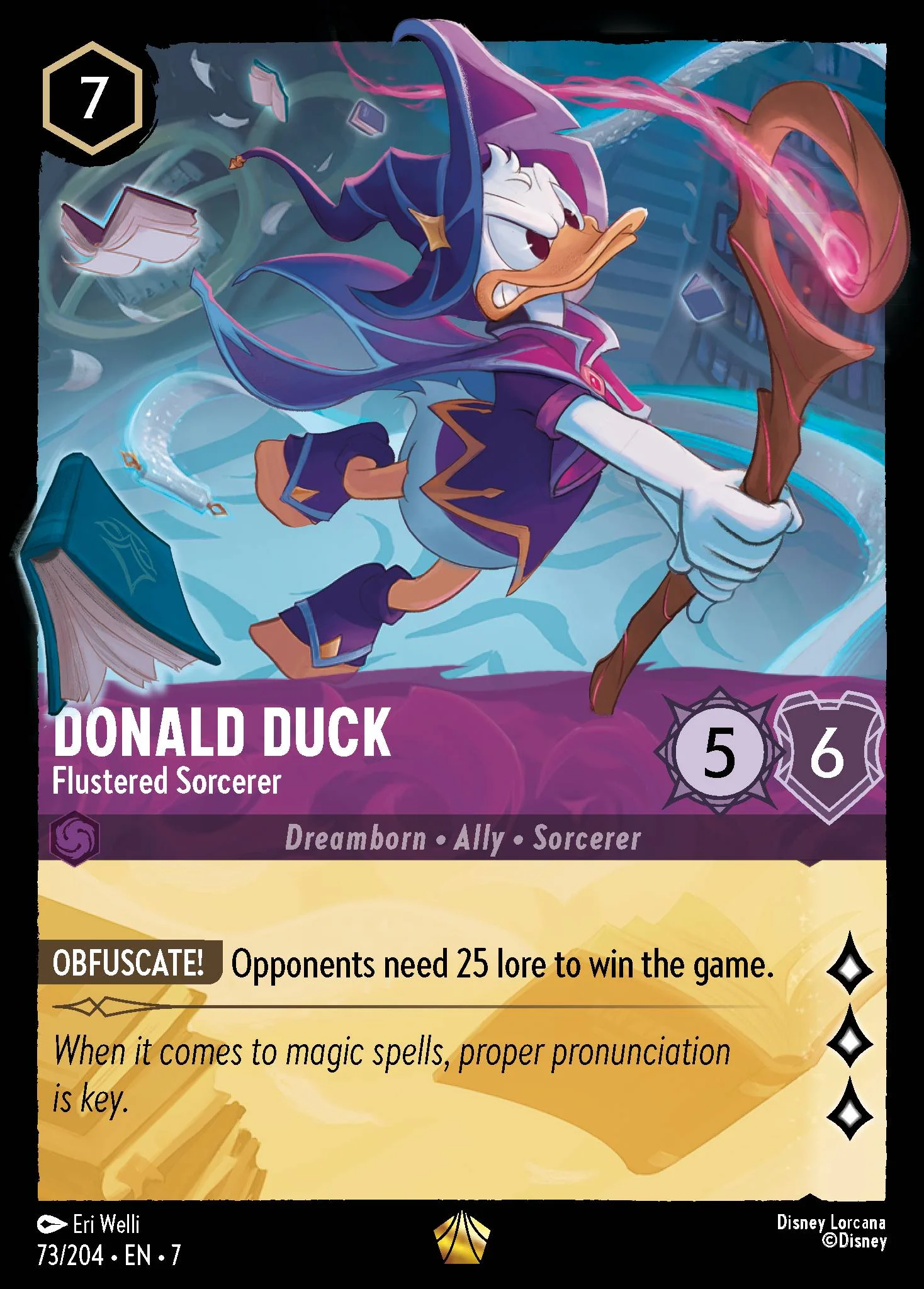 Donald Duck - Flustered Sorcerer 73/204 from Archazia's Island