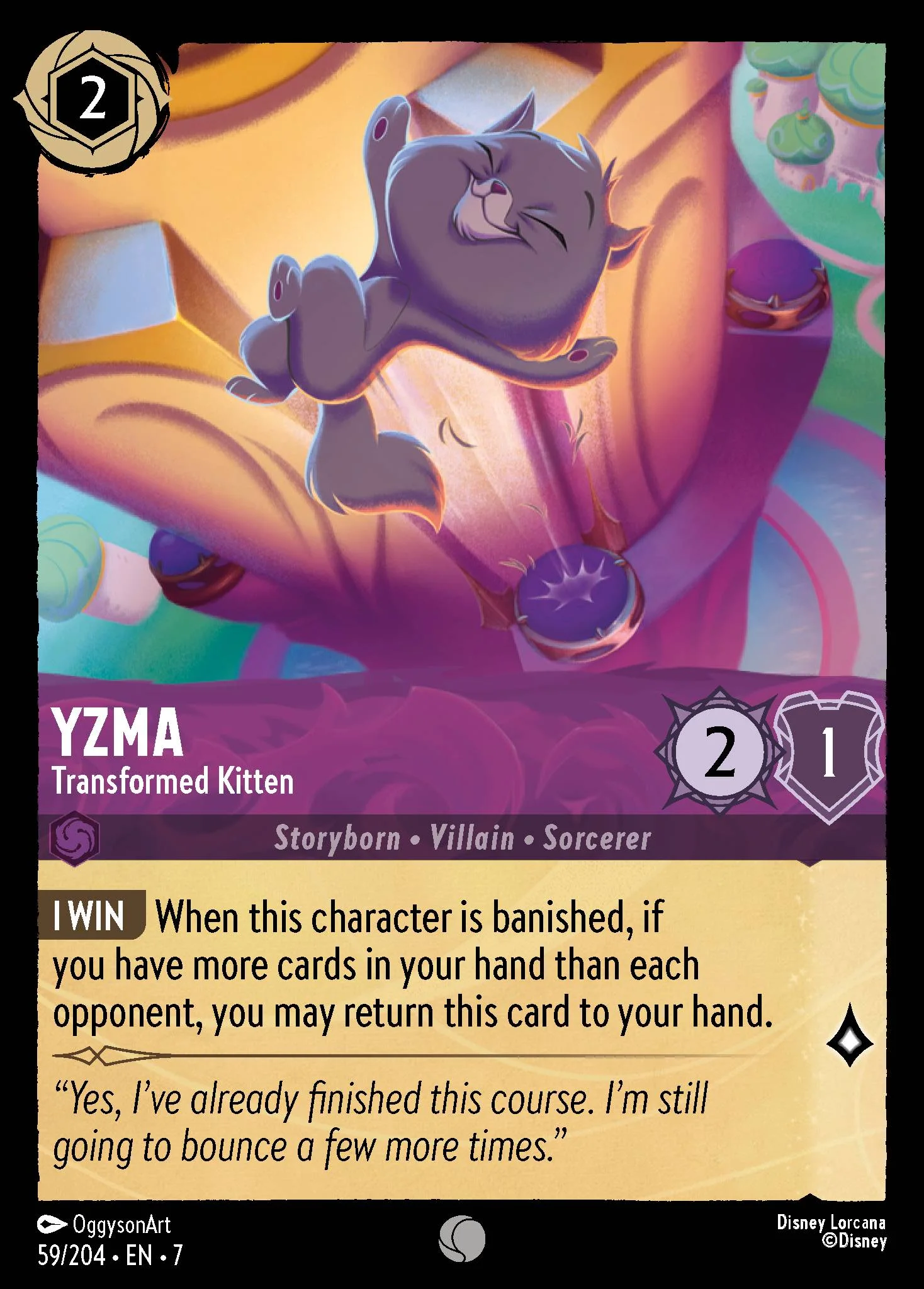 Yzma - Transformed Kitten 59/204 from Archazia's Island
