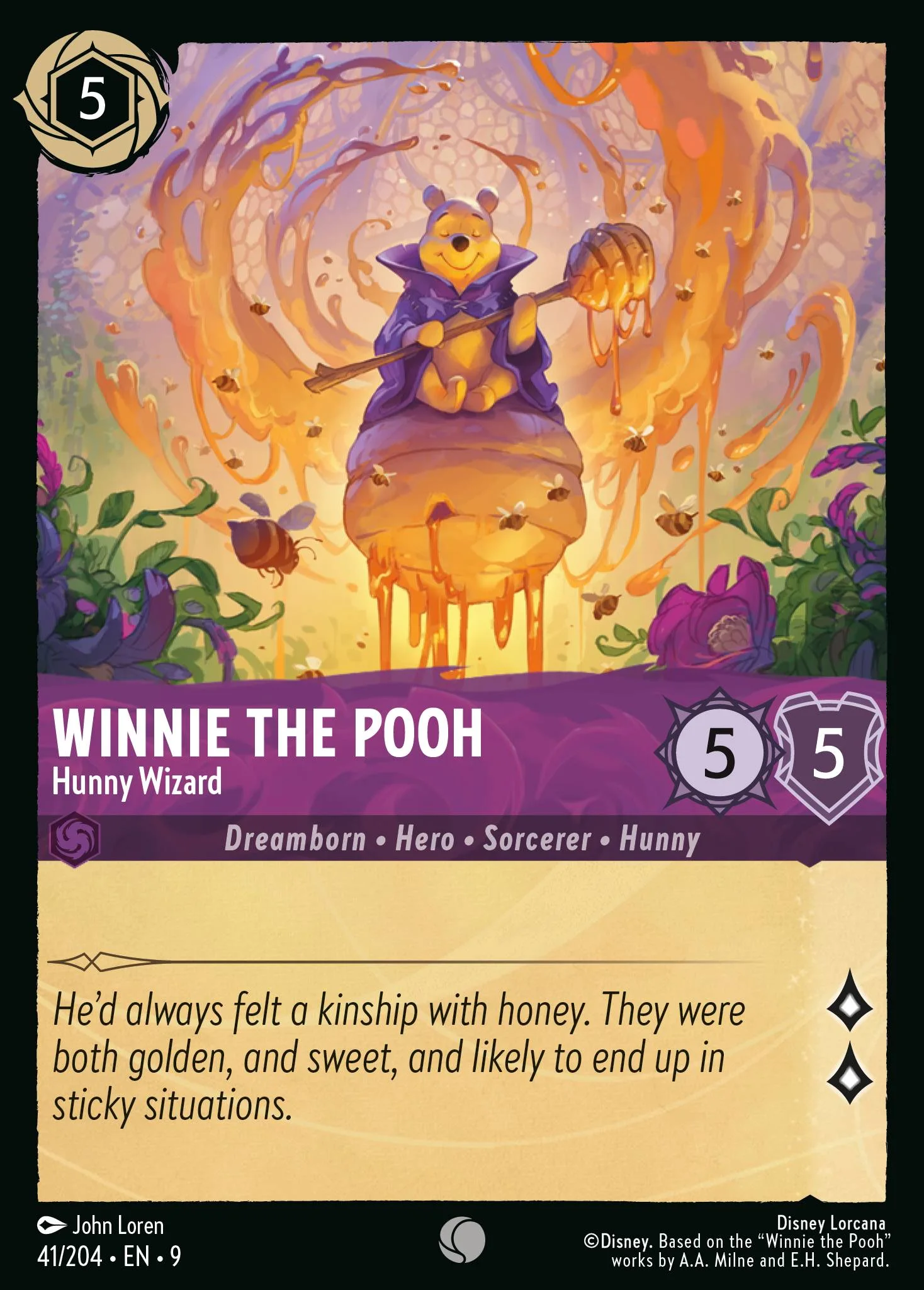 Winnie the Pooh - Hunny Wizard 41/204 from Fabled