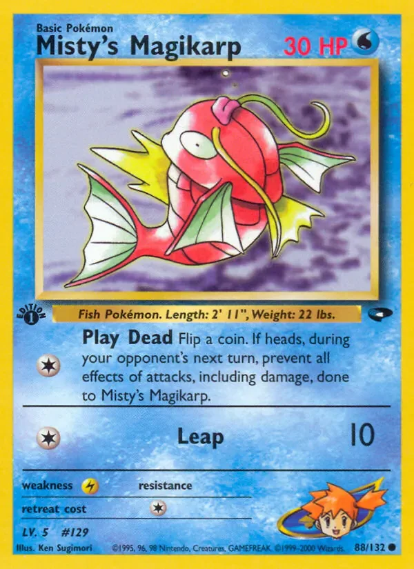 Misty's Magikarp 88/132 from Gym Challenge