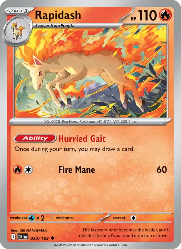 Rapidash 030/182 from Destined Rivals