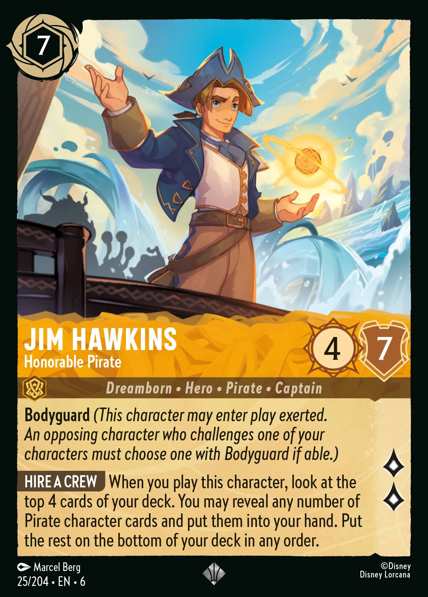 Jim Hawkins - Honorable Pirate 25/204 from Azurite Sea