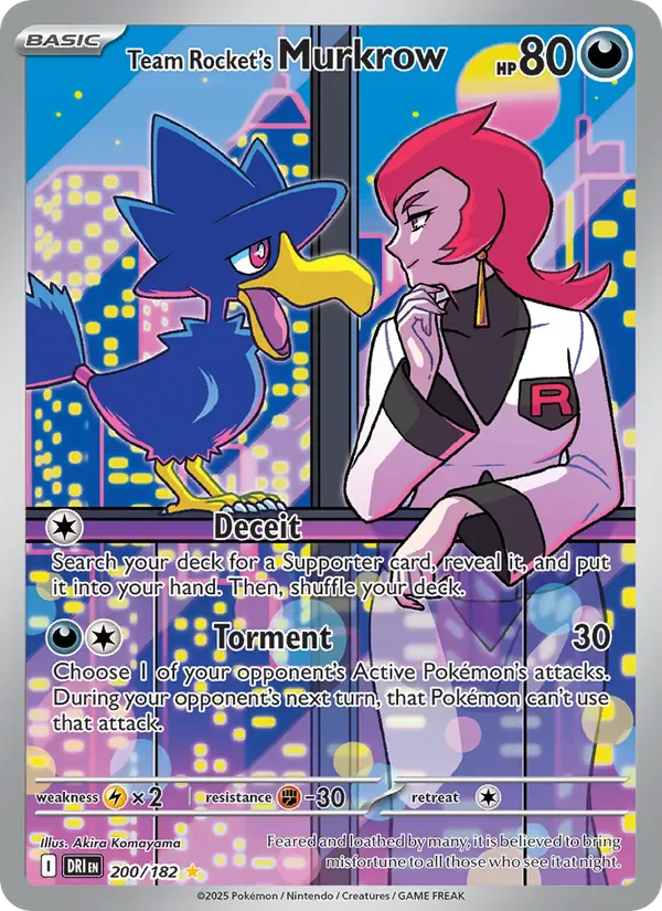 Team Rocket's Murkrow 200/182 from Destined Rivals