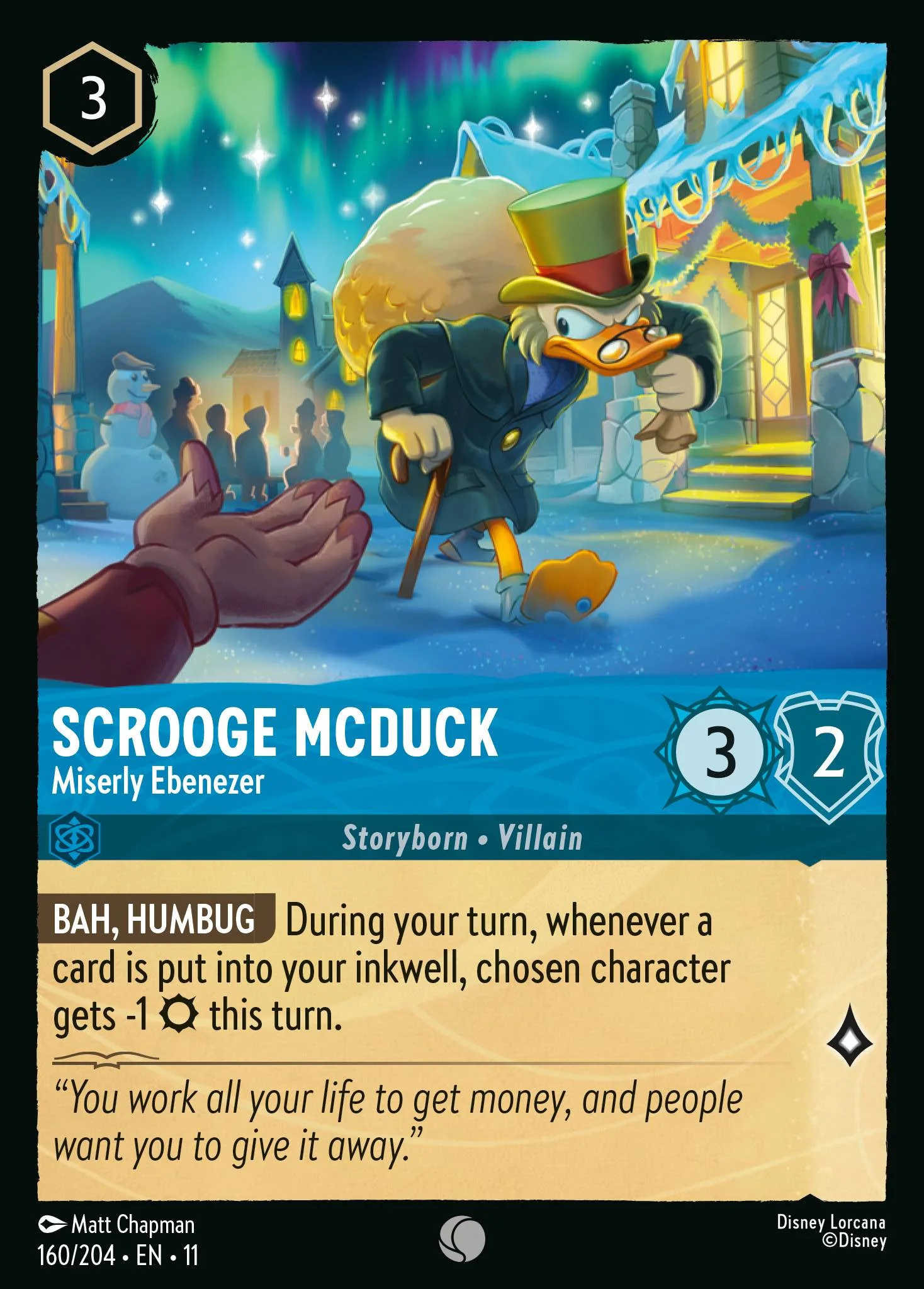 Scrooge McDuck - Miserly Ebenezer 160/204 from Winterspell