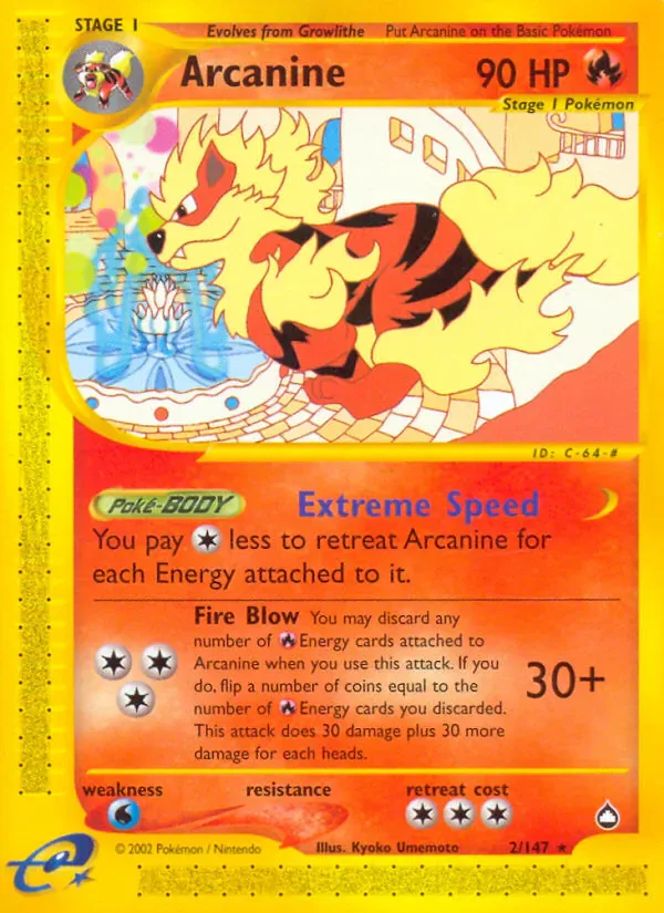 Arcanine 2/147 from Aquapolis