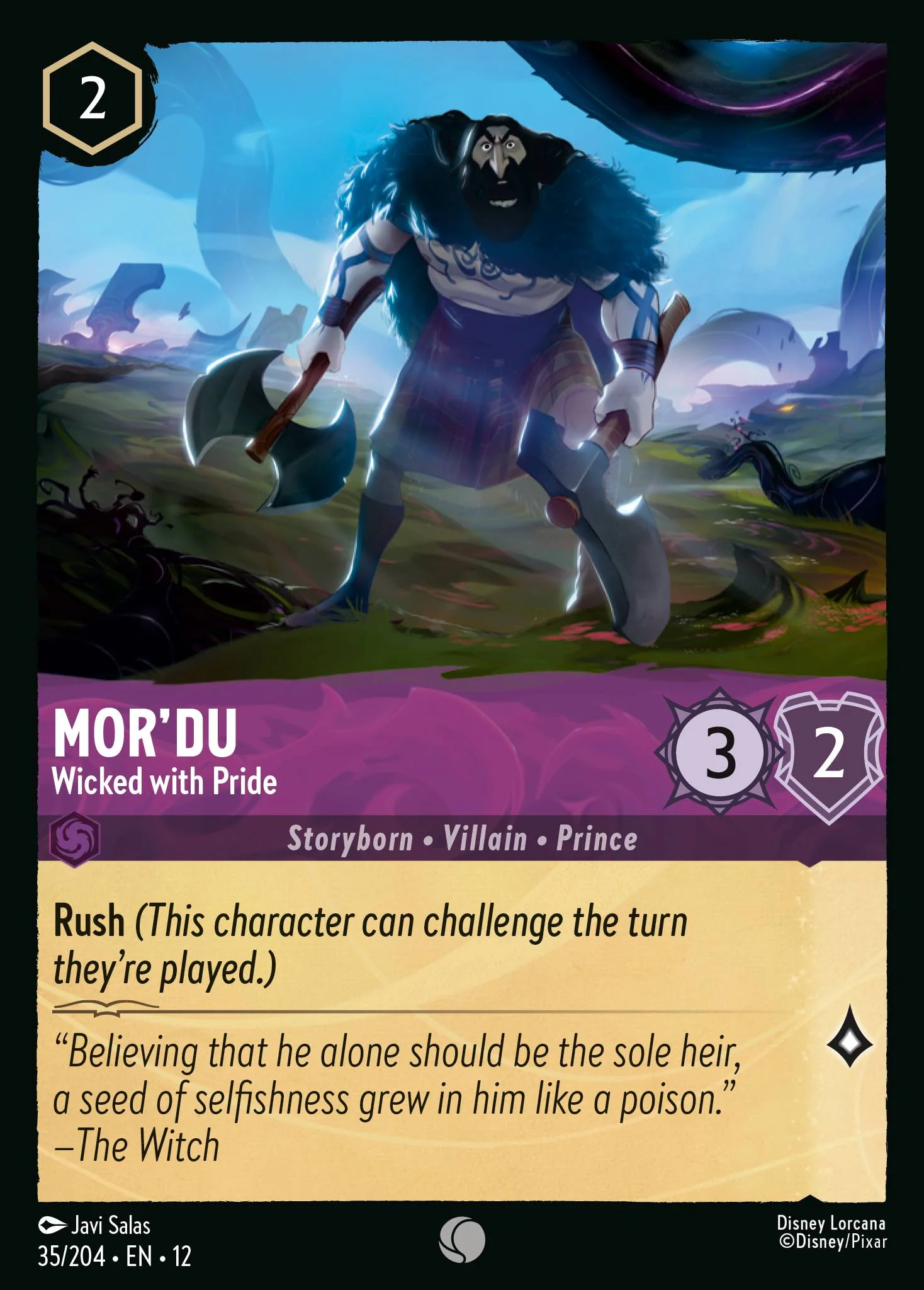 Mor'du - Wicked with Pride 35/204 from Wilds Unknown