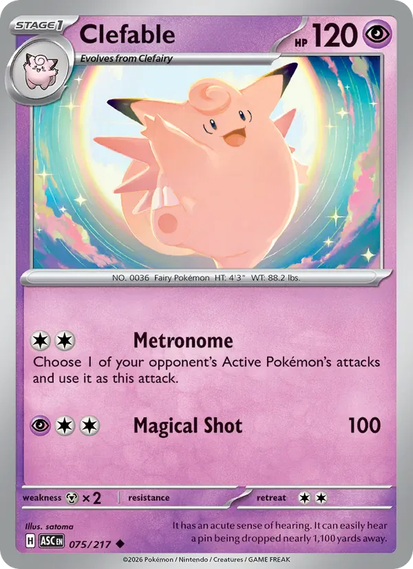 Clefable 075/217 from Ascended Heroes