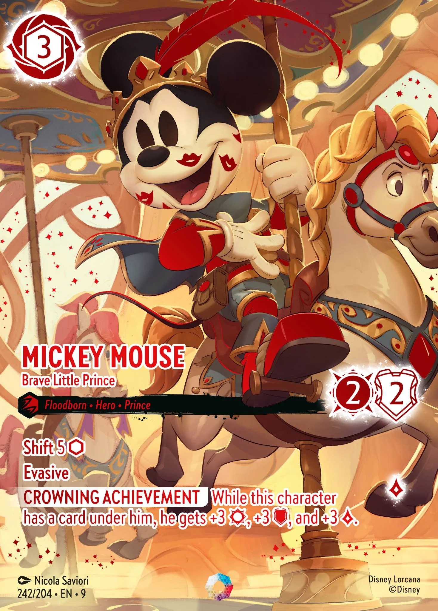 Mickey Mouse - Brave Little Prince 242/204 from Fabled