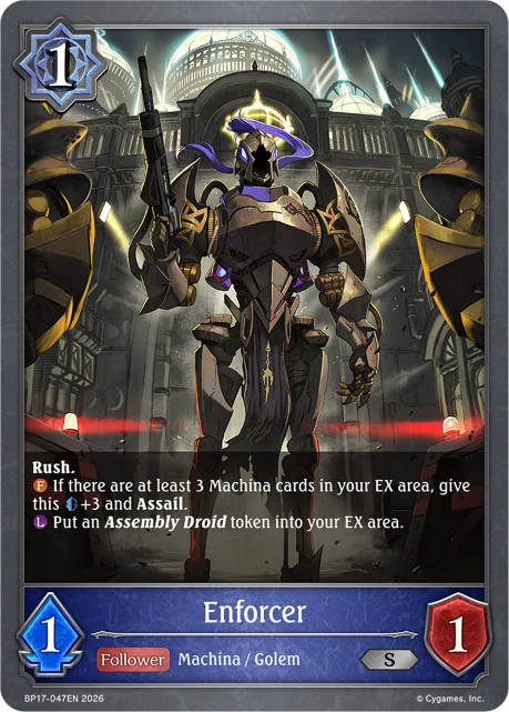 Enforcer BP17-047EN Shadowverse: Evolve card