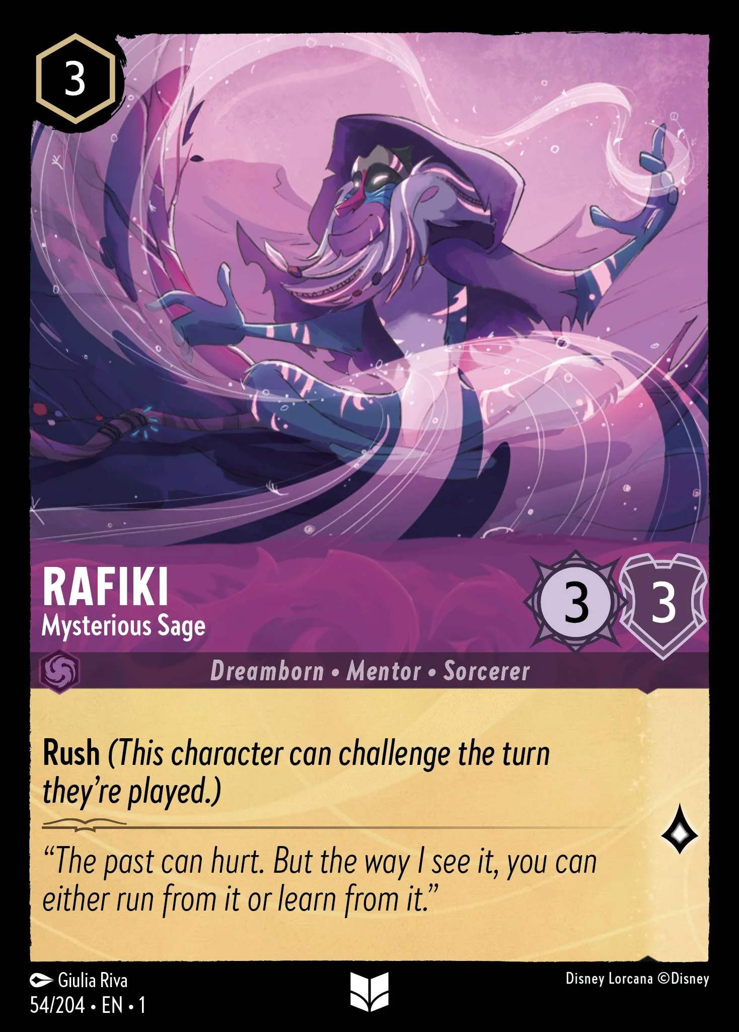 Rafiki - Mysterious Sage 54/204 from The First Chapter