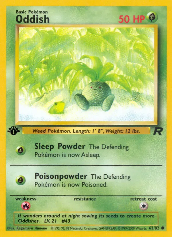 Oddish 63/82 from Team Rocket