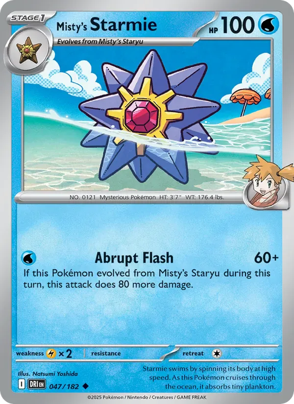 Misty's Starmie 047/182 from Destined Rivals