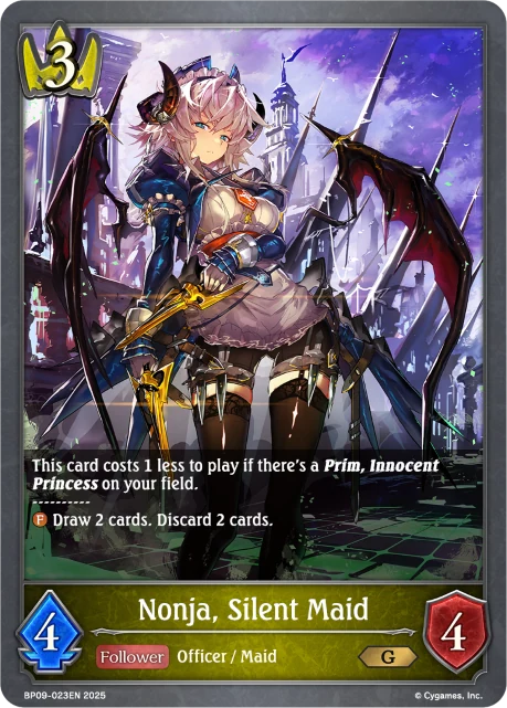 Nonja, Silent Maid BP09-023EN Shadowverse: Evolve card