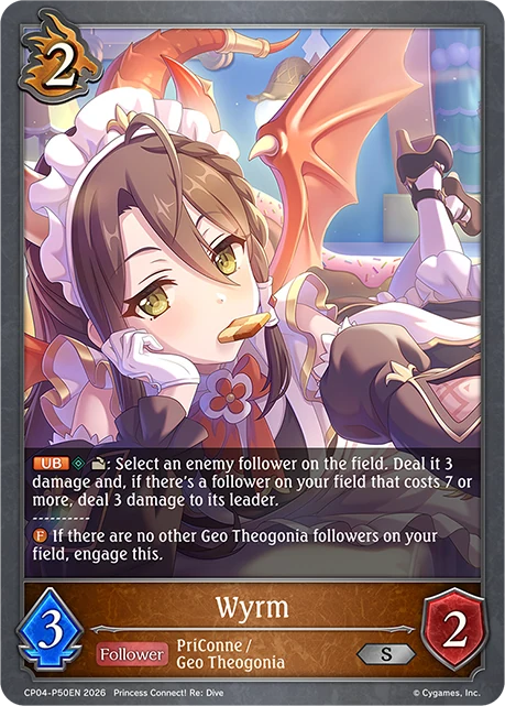 Wyrm CP04-P50EN Shadowverse: Evolve card