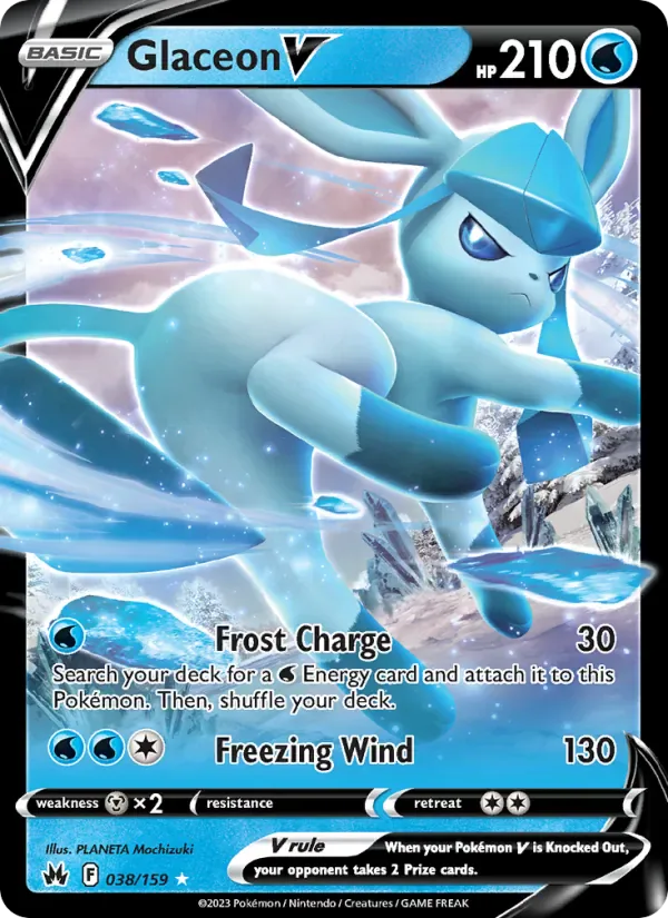 Glaceon V 038/159 from Crown Zenith