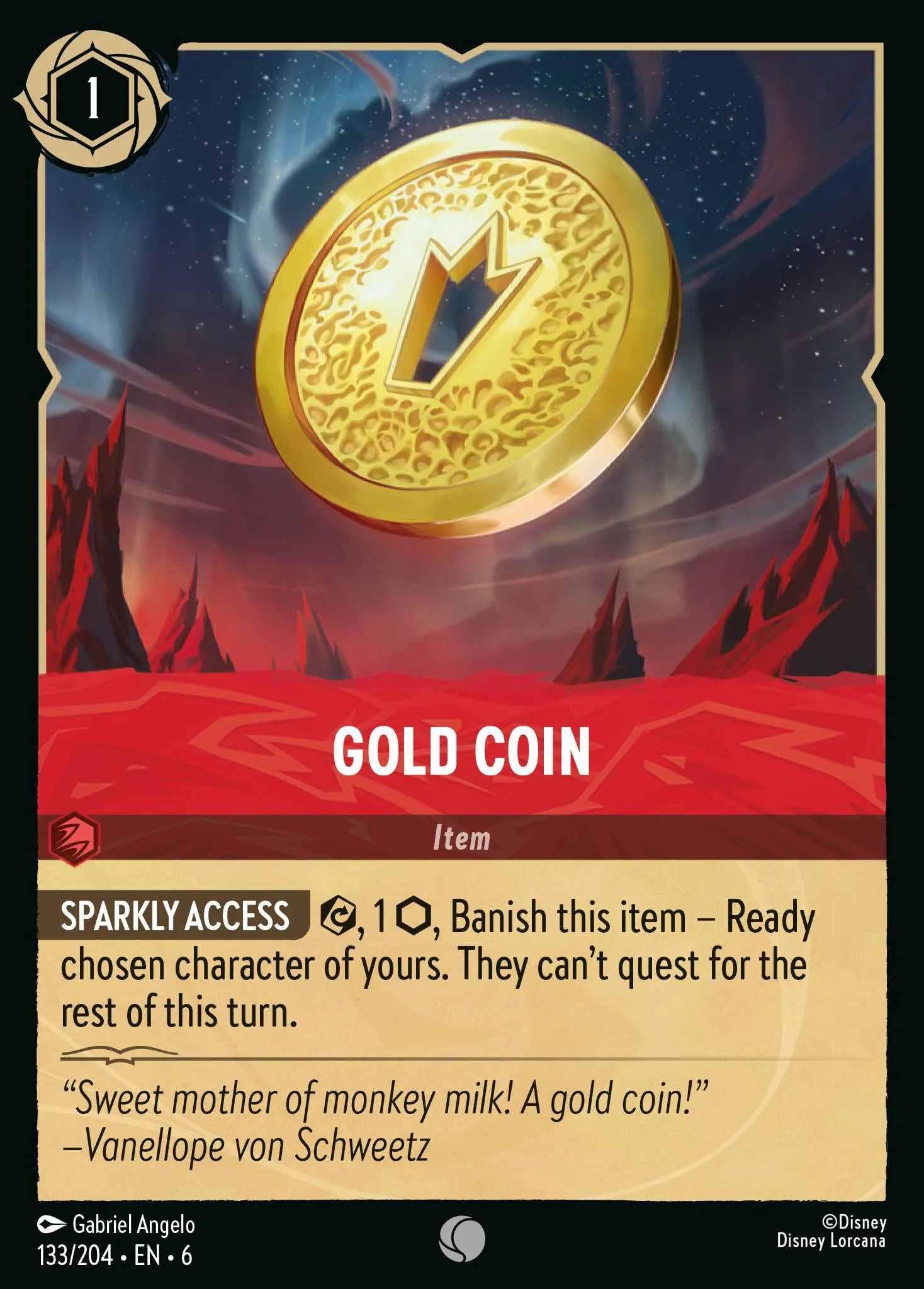 Gold Coin 133/204 from Azurite Sea