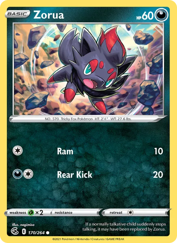 Zorua 170/264 from Fusion Strike