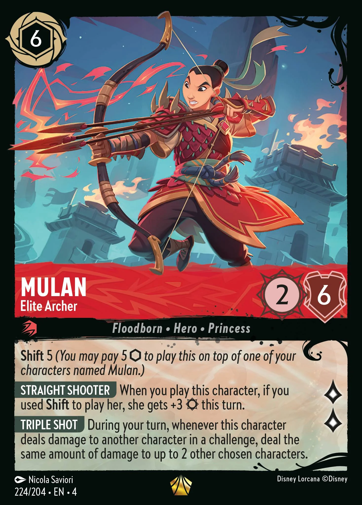 Mulan - Elite Archer 224/204 from Ursula's Return