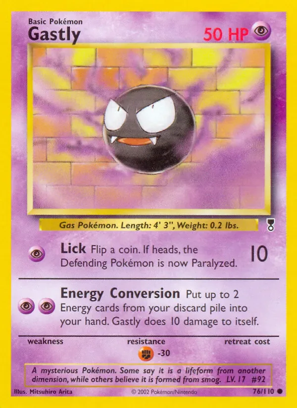 Gastly 76/110 from Legendary Collection