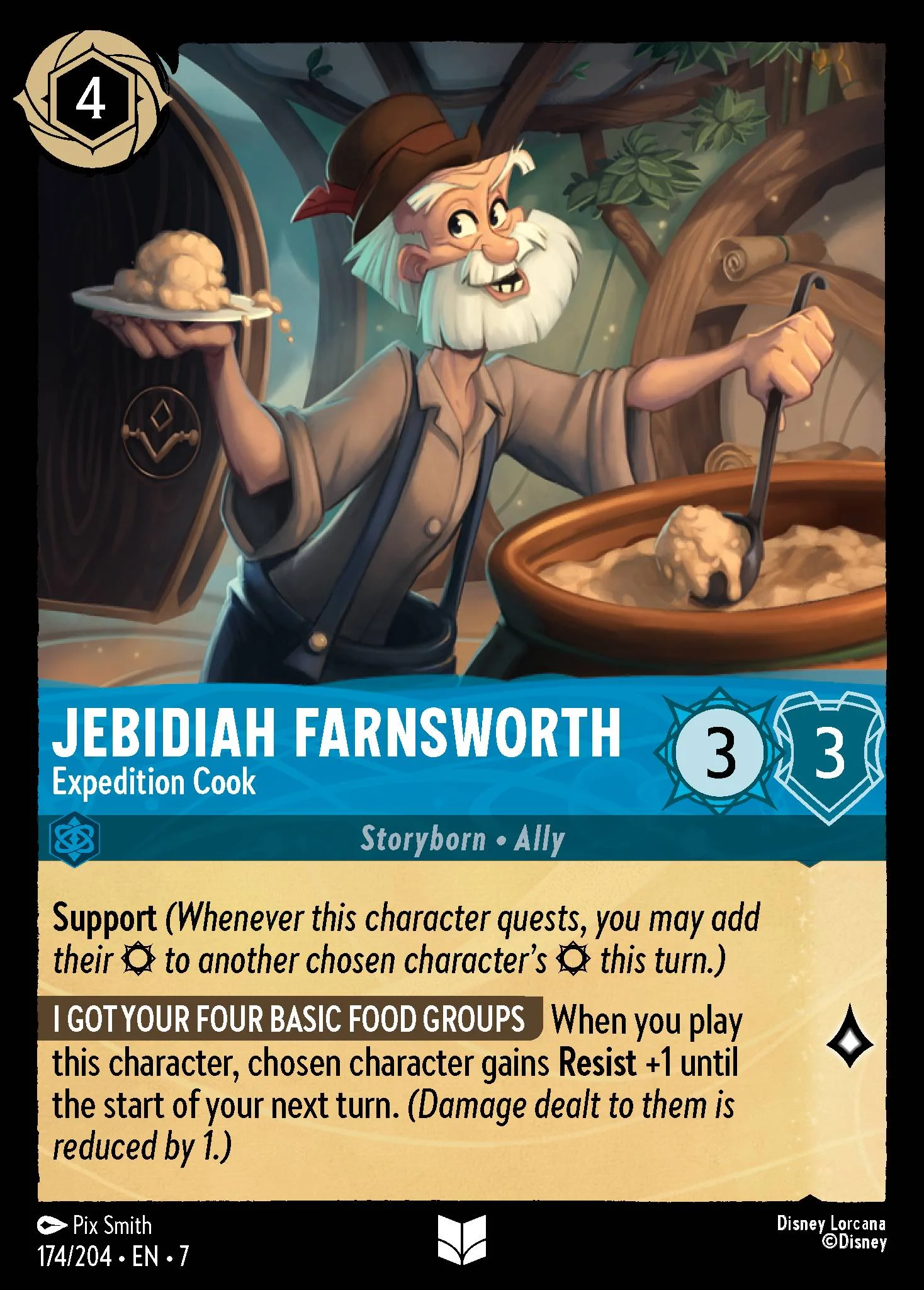 Jebidiah Farnsworth - Expedition Cook 174/204 from Archazia's Island