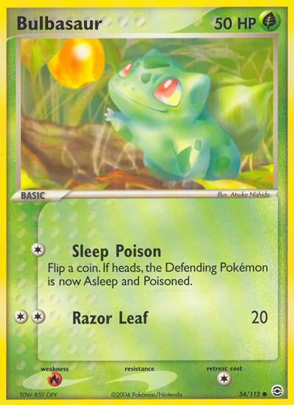 Bulbasaur 54/112 from EX FireRed & LeafGreen
