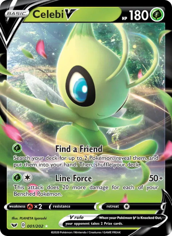 Celebi V 1/202 from Sword & Shield