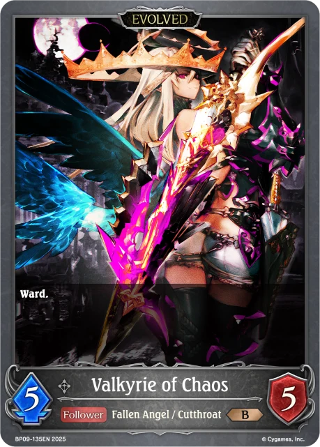 Valkyrie of Chaos BP09-135EN Shadowverse: Evolve card