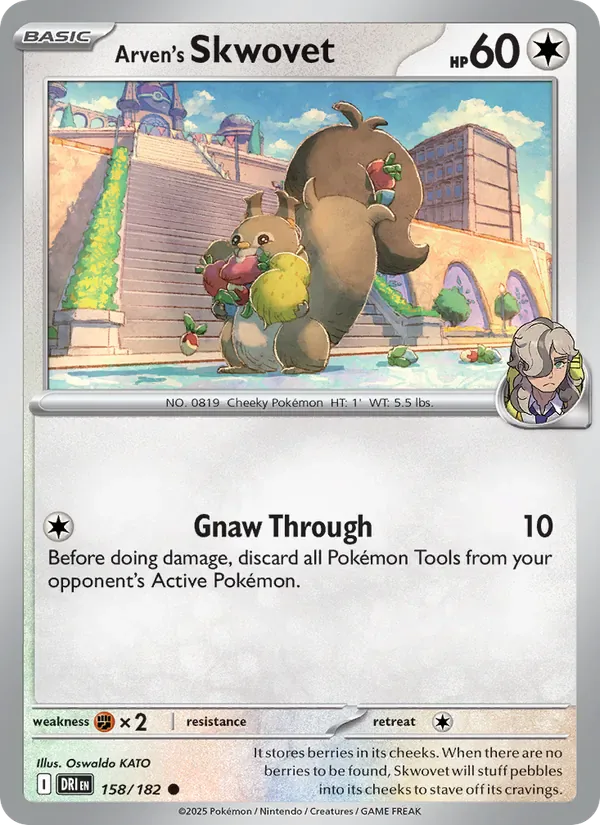 Arven's Skwovet 158/182 from Destined Rivals
